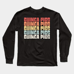 Retro Vintage GUINEA PIGS Long Sleeve T-Shirt